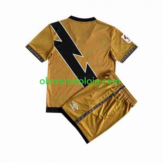 Camisola Rayo Vallecano Criança Equipamento Terceiro 2023-2024 Manga Curta